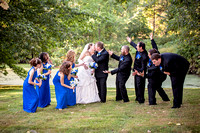 blue bridal party